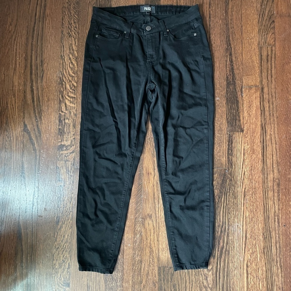 Paige black skinny jeans